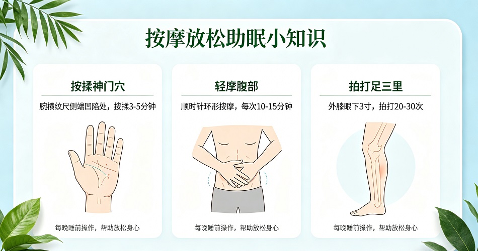 睡眠质量差？快来学习按摩放松助眠小知识